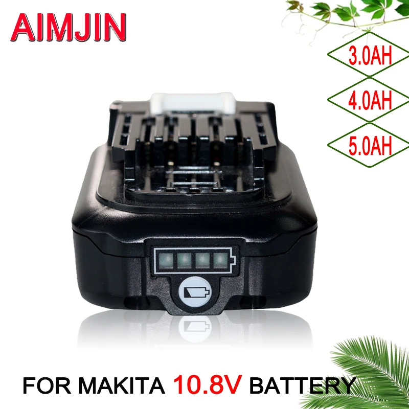 Makita Drill Hp1640 - Batterie Li-ion Rechargeable 10.8V, 3000/4000/5000mAh, pour