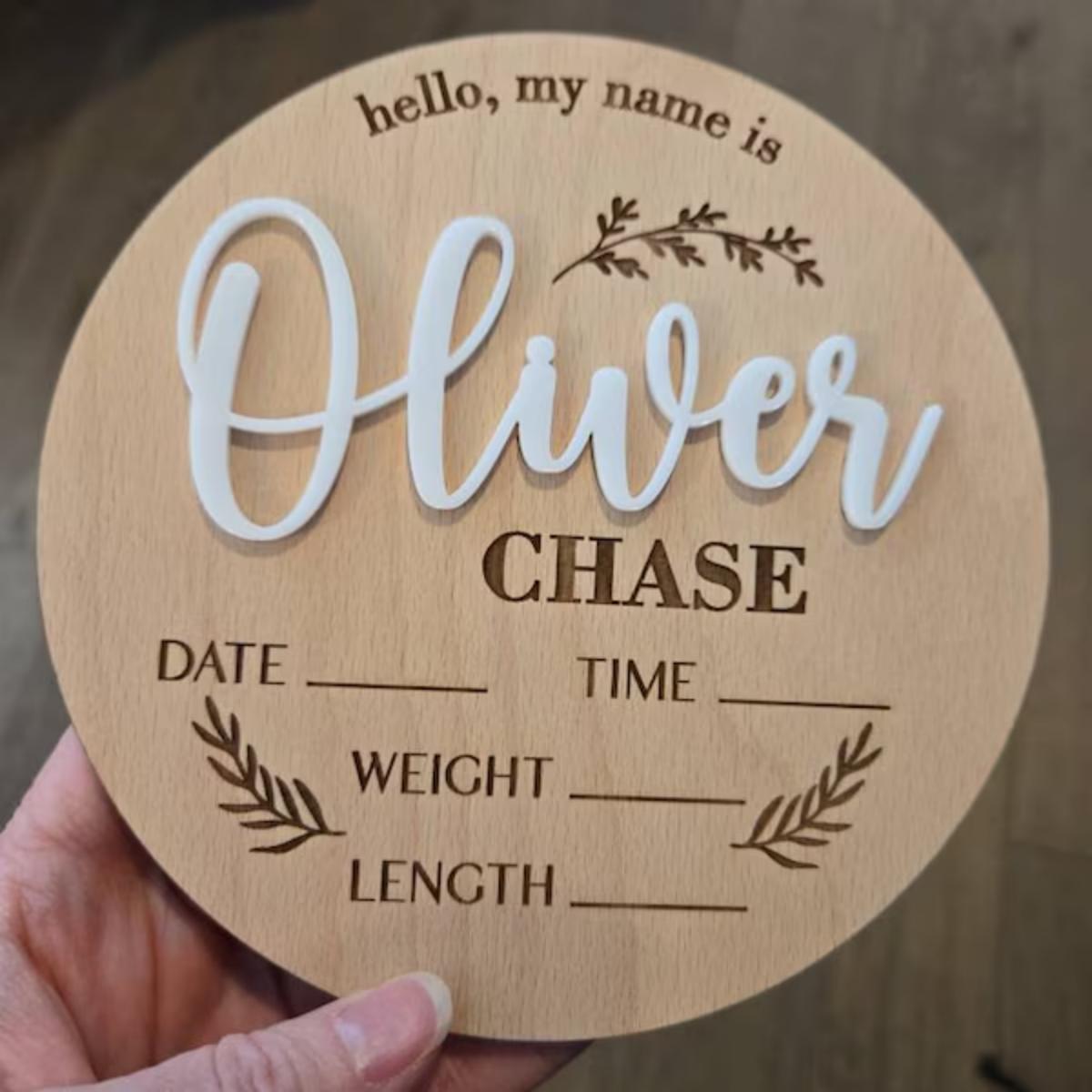 Industrial Laser Power - 1 plaque personnalisée en bois pour