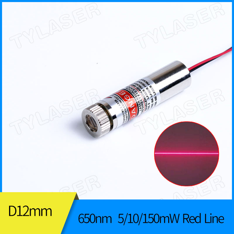 Industrial Laser Line Module - Localisateur Laser rouge focalisable 12mm 650nm,
