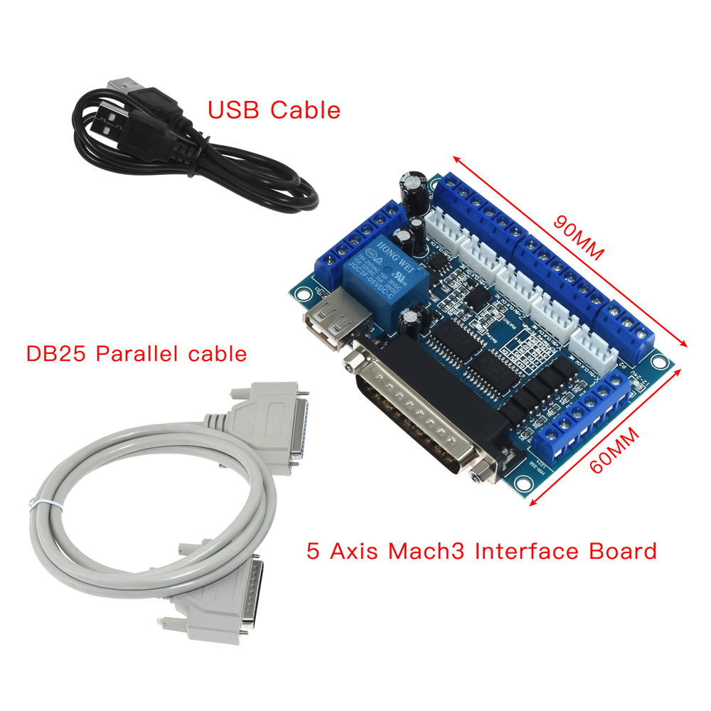 Breakout Board Mach3 - Carte d'installation CNC MACH3 5 axes