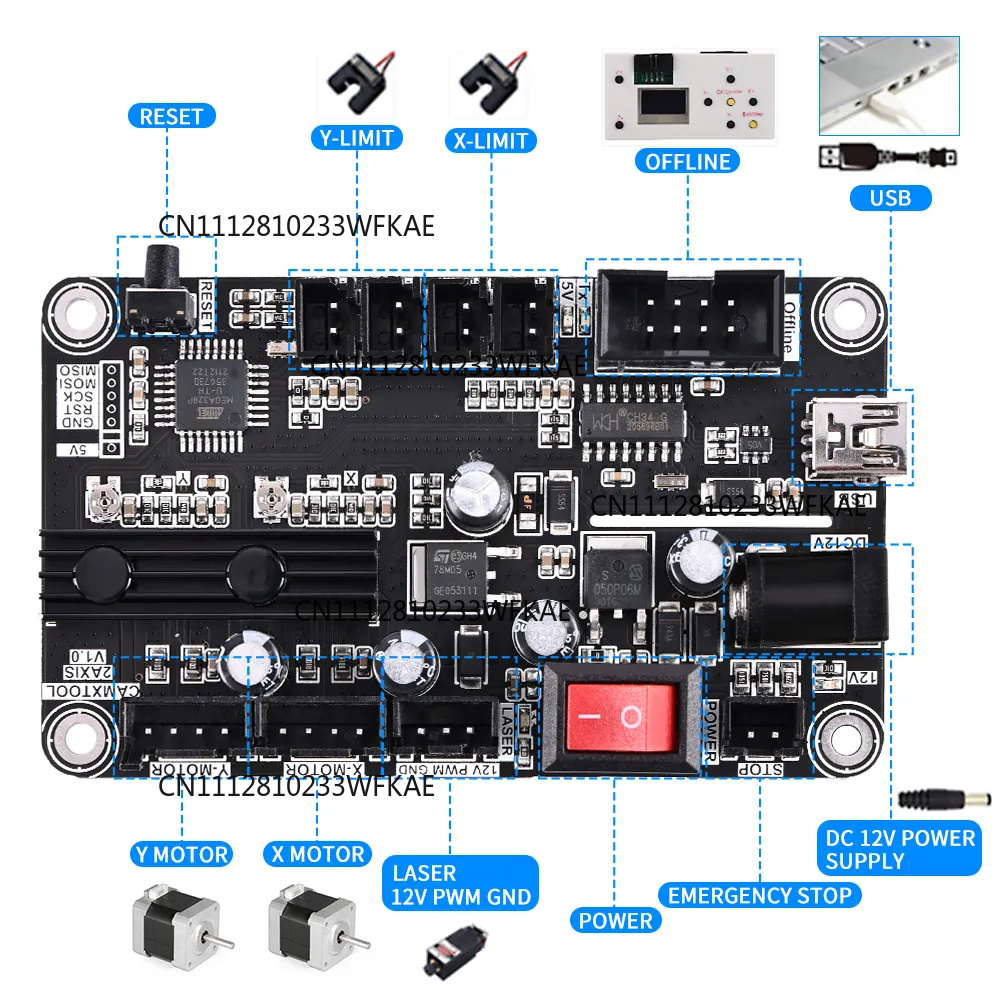 Carte de contrôle de graveur l - Controller Grbl Board avis et prix