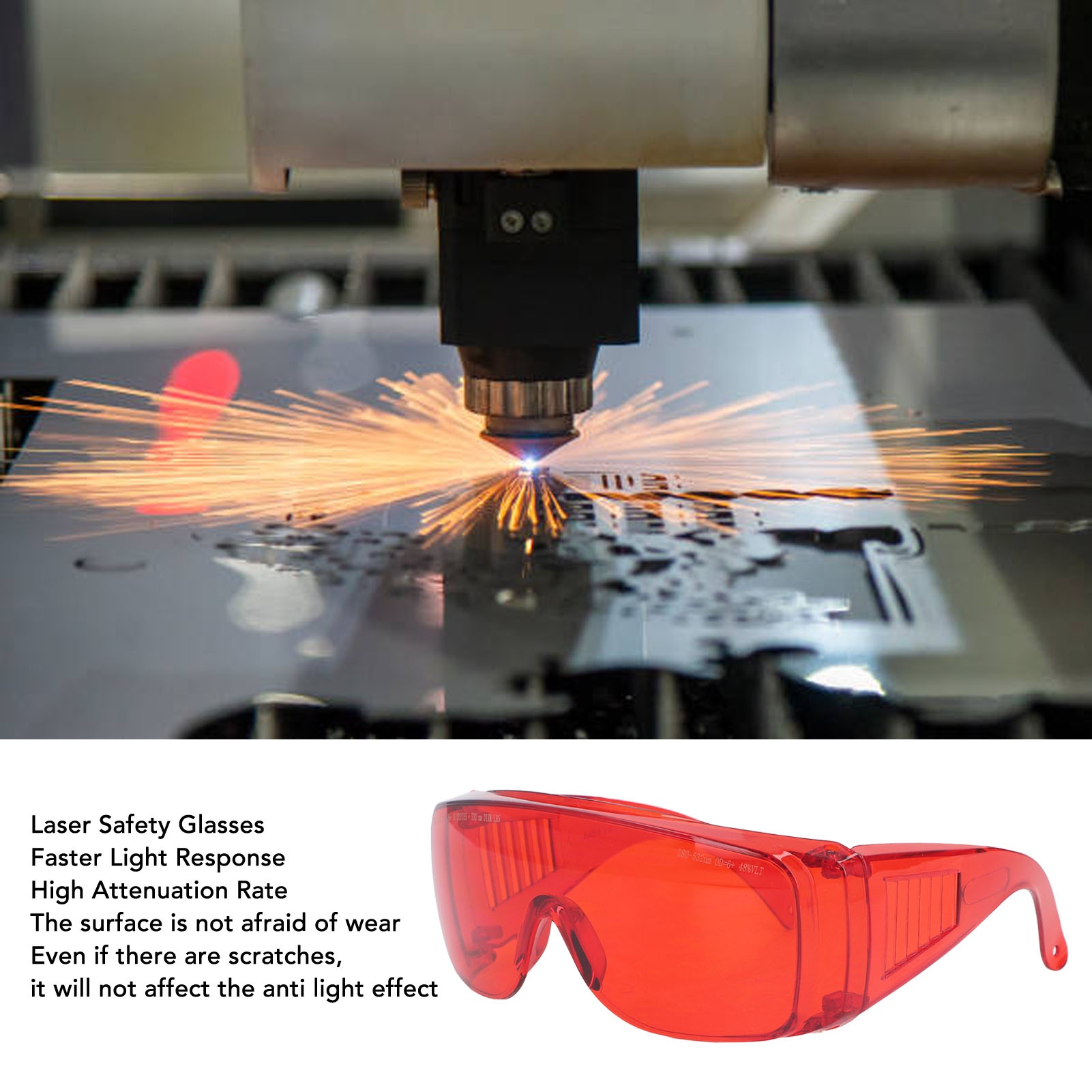 Lunettes laser rouges 180 à 53 - Industrial Laser Glasses avis et prix